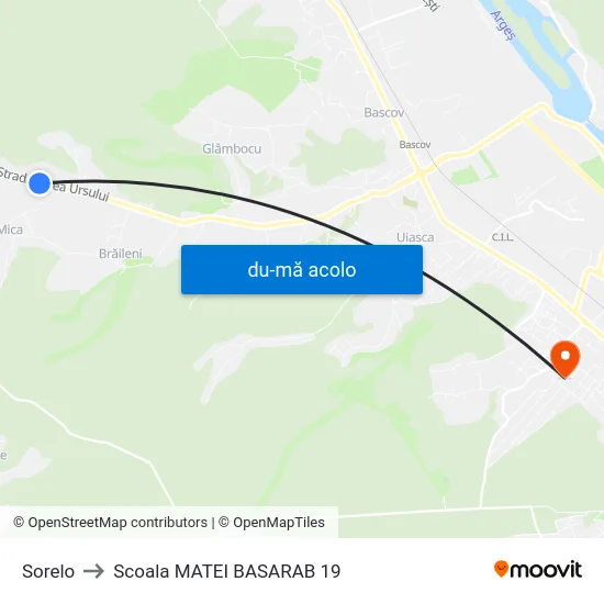 Harta de Sorelo către Scoala MATEI BASARAB 19