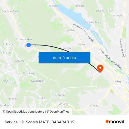 Harta de Service către Scoala MATEI BASARAB 19