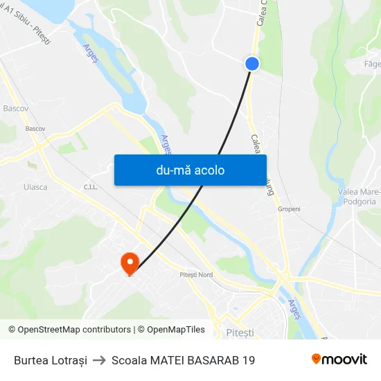 Harta de Burtea Lotrași către Scoala MATEI BASARAB 19