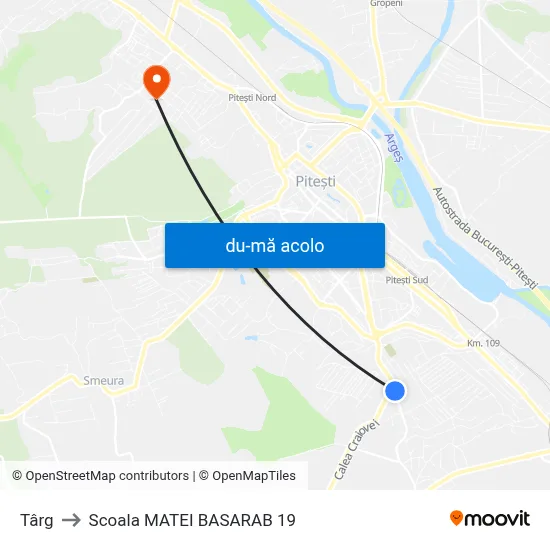 Harta de Târg către Scoala MATEI BASARAB 19