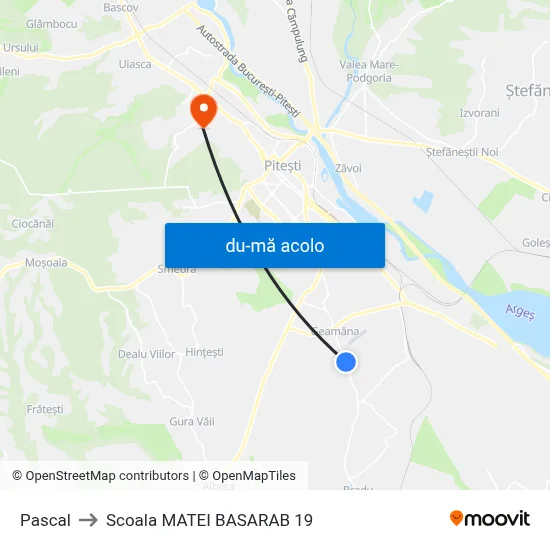 Harta de Pascal către Scoala MATEI BASARAB 19