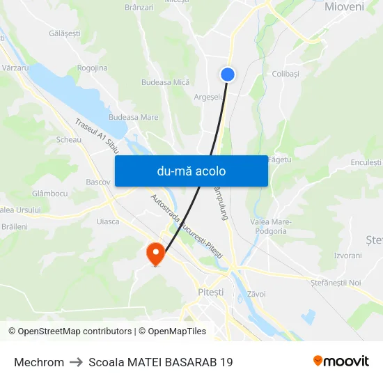 Harta de Mechrom către Scoala MATEI BASARAB 19