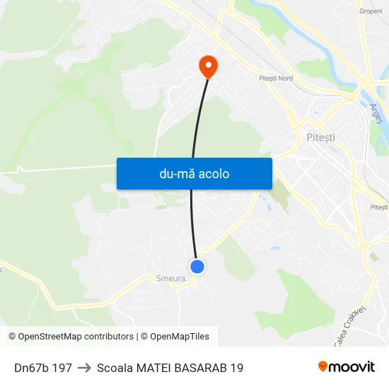 Harta de Dn67b 197 către Scoala MATEI BASARAB 19