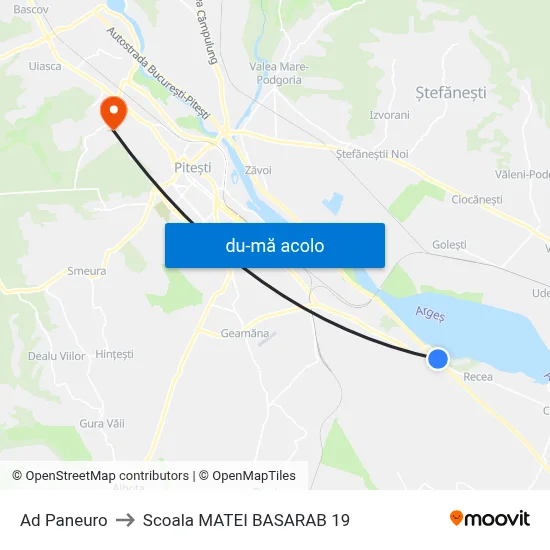 Harta de Ad Paneuro către Scoala MATEI BASARAB 19