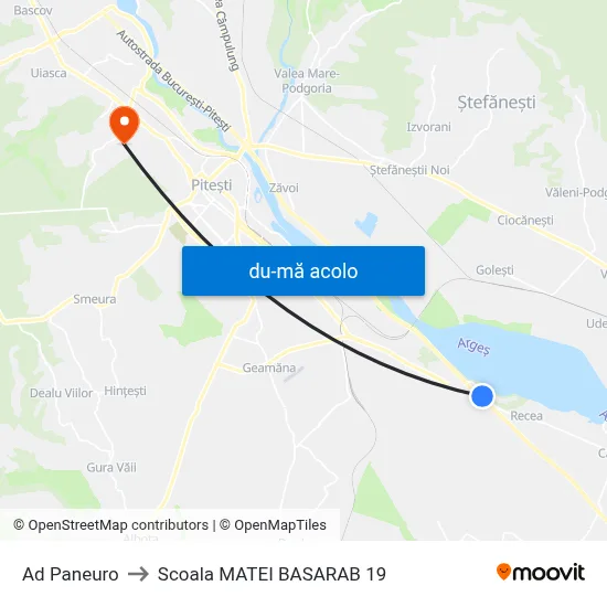 Harta de Ad Paneuro către Scoala MATEI BASARAB 19