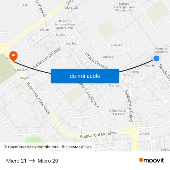 Harta de Micro 21 către Micro 20