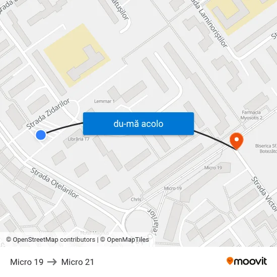 Harta de Micro 19 către Micro 21