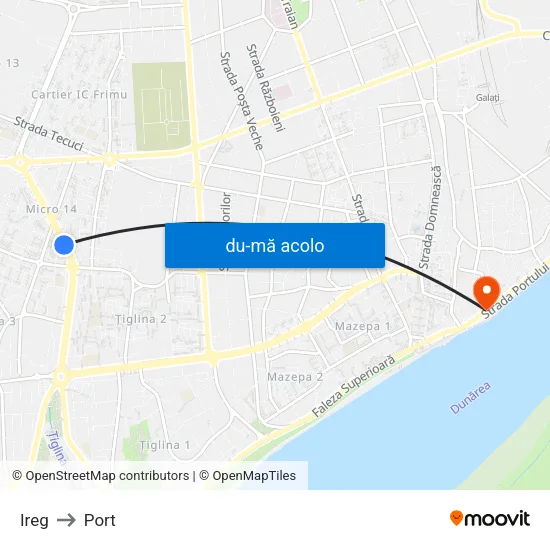 Harta de Ireg către Port