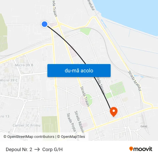 Harta de Depoul Nr. 2 către Corp G/H