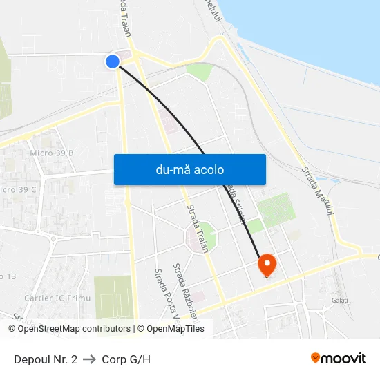 Harta de Depoul Nr. 2 către Corp G/H
