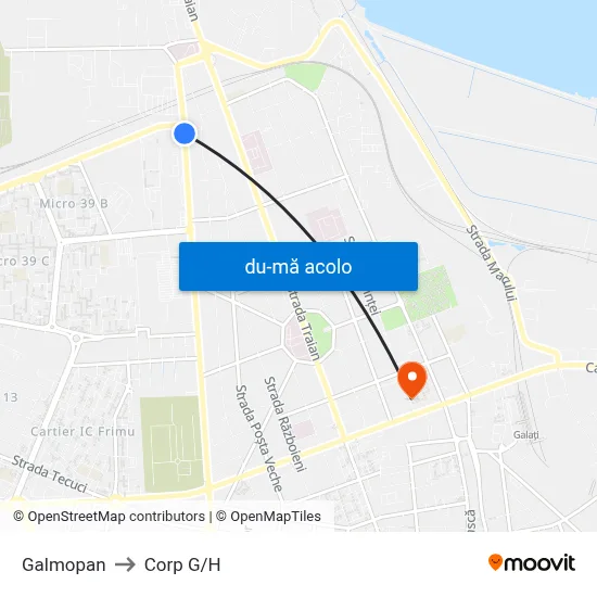Harta de Galmopan către Corp G/H
