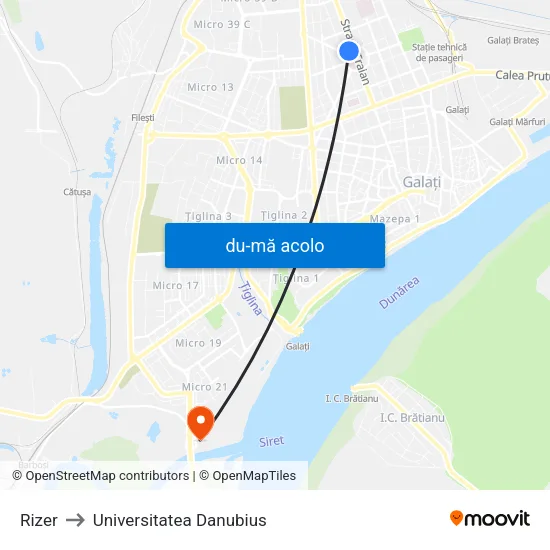 Harta de Rizer către Universitatea Danubius