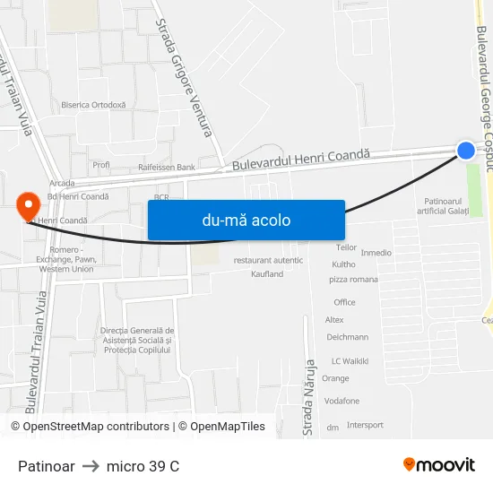 Harta de Patinoar către micro 39 C