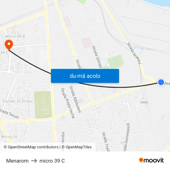 Harta de Menarom către micro 39 C