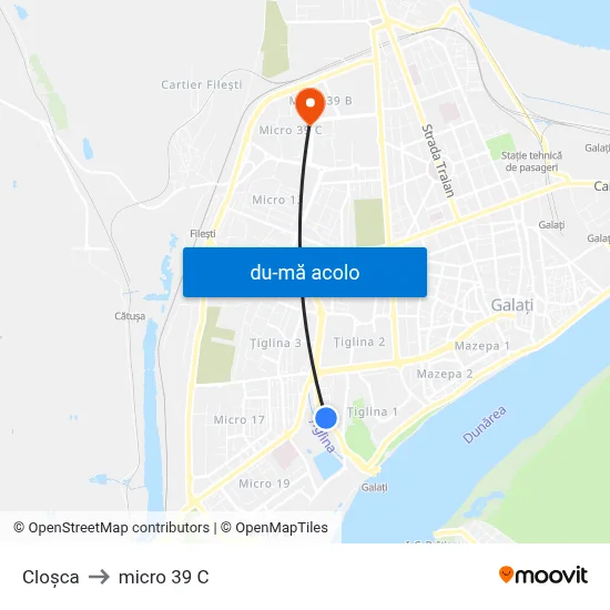 Harta de Cloșca către micro 39 C