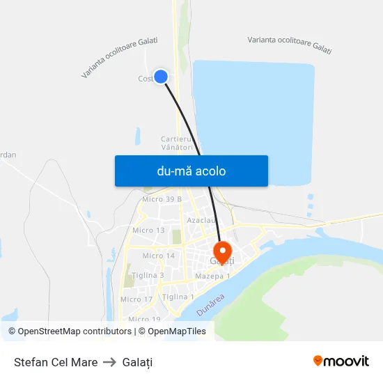 Harta de Stefan Cel Mare către Galați