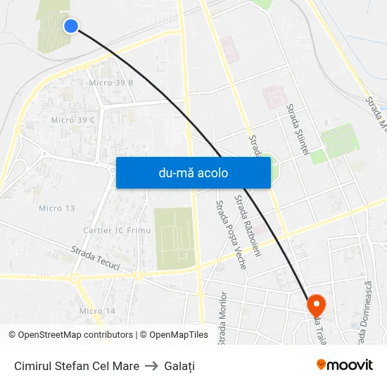 Harta de Cimirul Stefan Cel Mare către Galați