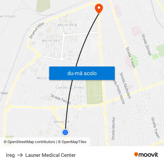 Harta de Ireg către Launer Medical Center
