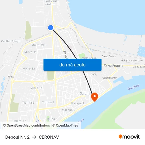 Harta de Depoul Nr. 2 către CERONAV