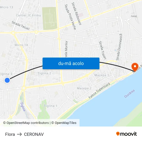 Harta de Flora către CERONAV