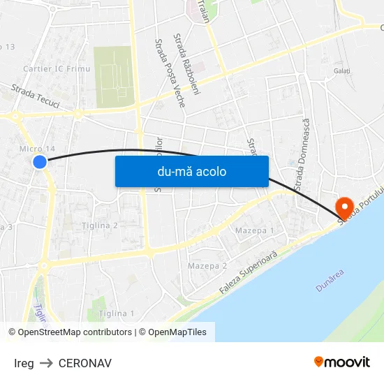 Harta de Ireg către CERONAV