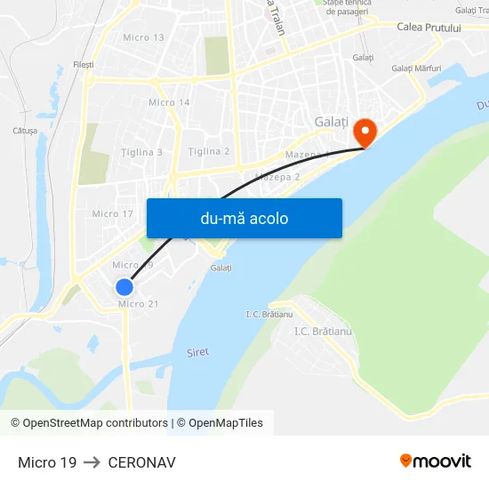 Harta de Micro 19 către CERONAV