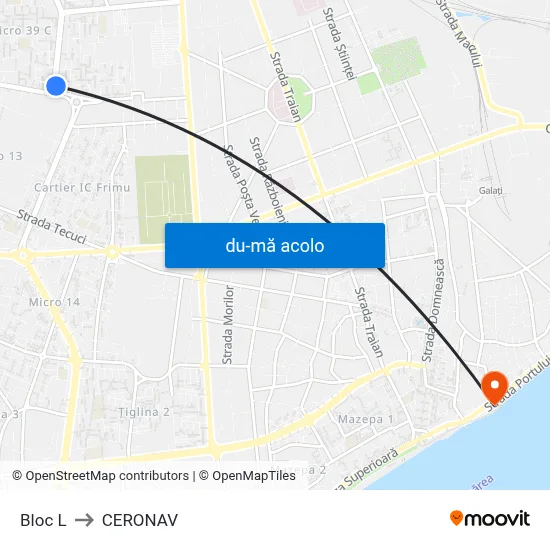 Harta de Bloc L către CERONAV