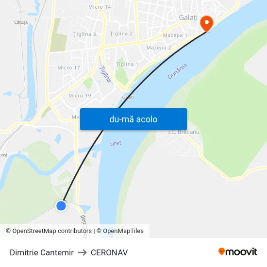 Harta de Dimitrie Cantemir către CERONAV
