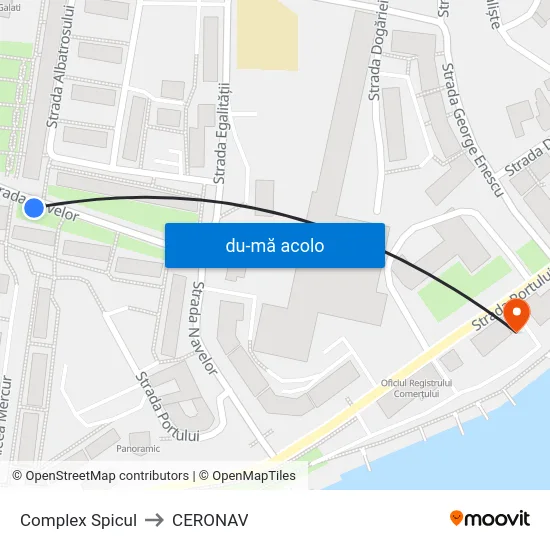 Harta de Complex Spicul către CERONAV