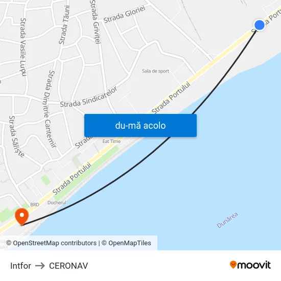 Harta de Intfor către CERONAV