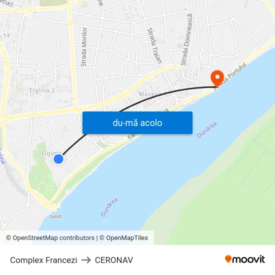 Harta de Complex Francezi către CERONAV