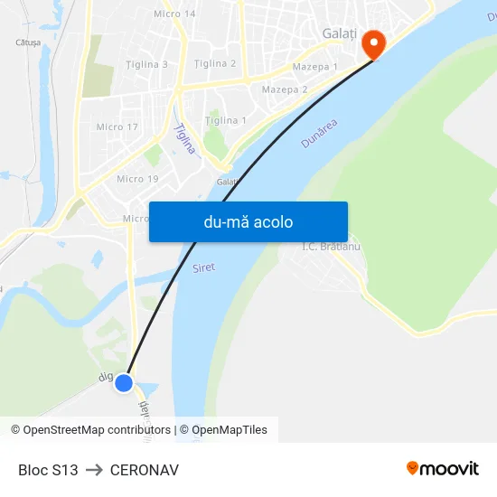 Harta de Bloc S13 către CERONAV