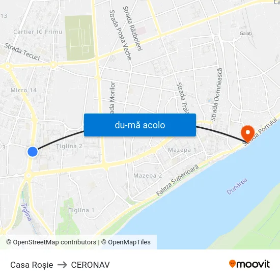 Harta de Casa Roșie către CERONAV