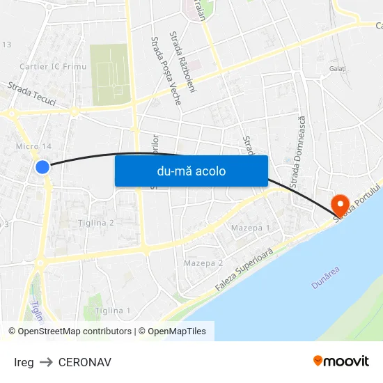 Harta de Ireg către CERONAV