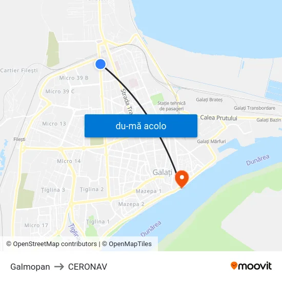 Harta de Galmopan către CERONAV