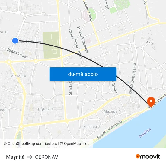 Harta de Mașniță către CERONAV