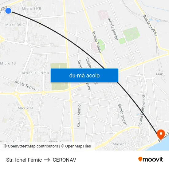 Harta de Str. Ionel Fernic către CERONAV