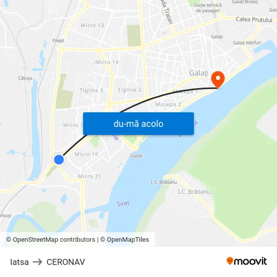 Harta de Iatsa către CERONAV
