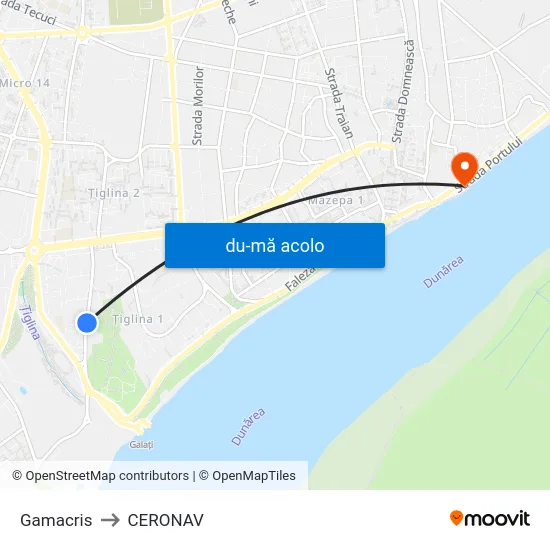 Harta de Gamacris către CERONAV