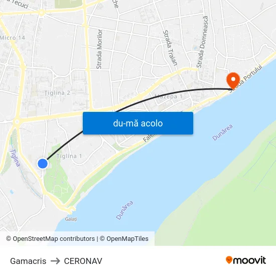 Harta de Gamacris către CERONAV