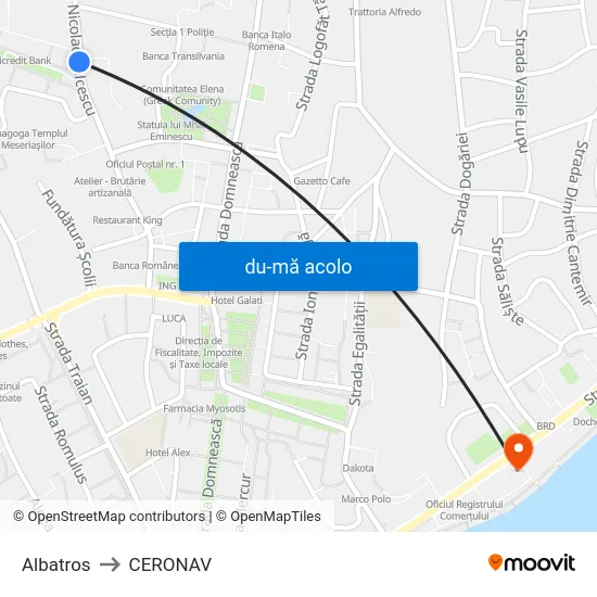 Harta de Albatros către CERONAV