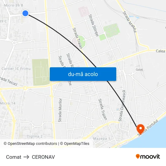 Harta de Comat către CERONAV