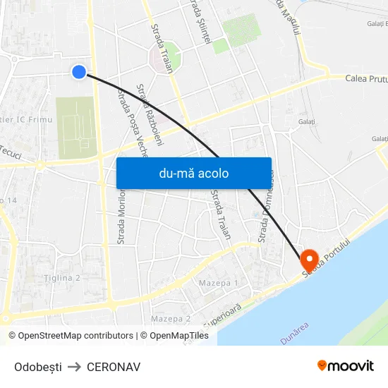 Harta de Odobești către CERONAV