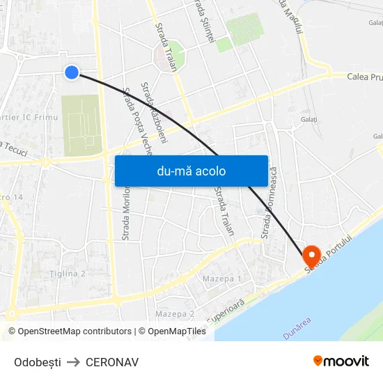 Harta de Odobești către CERONAV