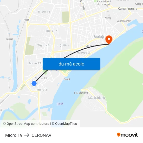 Harta de Micro 19 către CERONAV