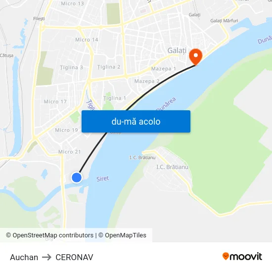 Harta de Auchan către CERONAV