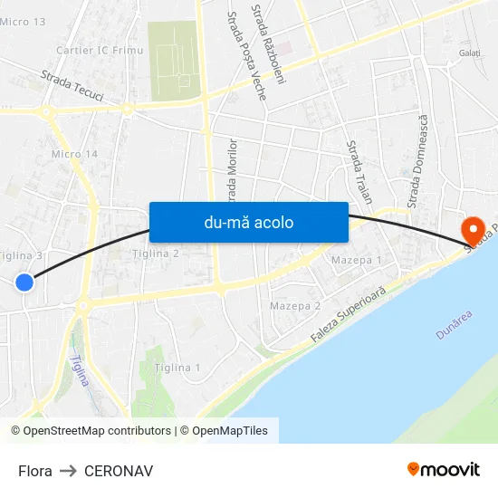 Harta de Flora către CERONAV