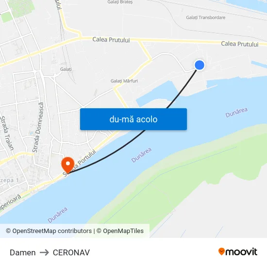 Harta de Damen către CERONAV
