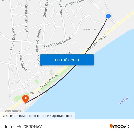 Harta de Intfor către CERONAV