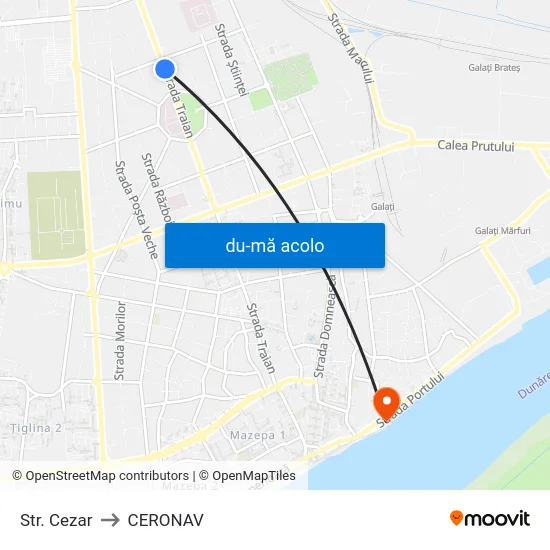 Harta de Str. Cezar către CERONAV